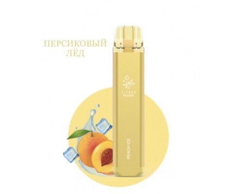 Купить Электронная сигарета Эльф Бар 1800 затяжек Персиковый Лёд (Elf Bar NC 1800 Peach Ice) по оптовой цене